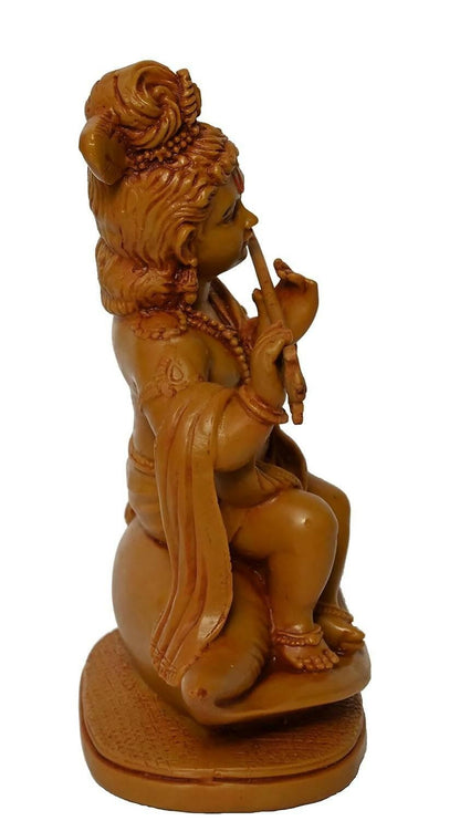 KariGhar Polyresin Shankh Krishna Idol Perfect For Home | Housewarming | Living Room | Puja Room - HalfPe