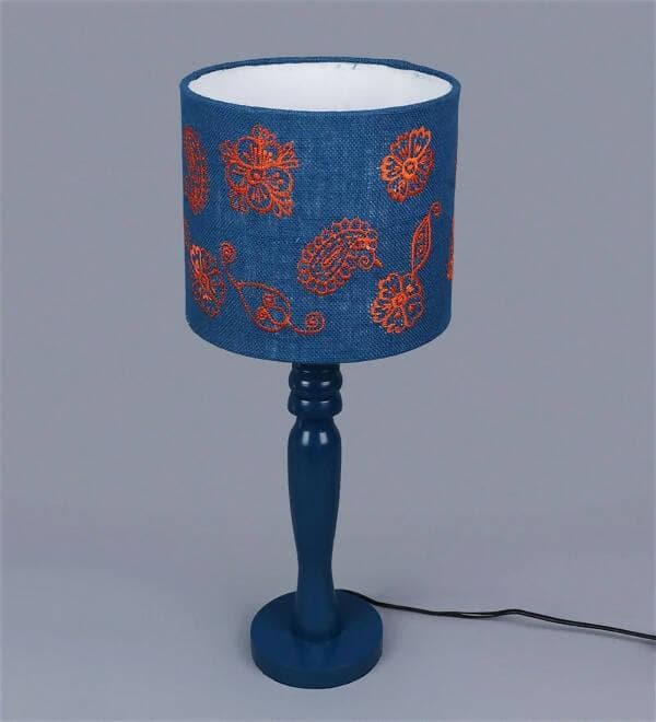 Ambi Motif On Jute Lamp - HalfPe