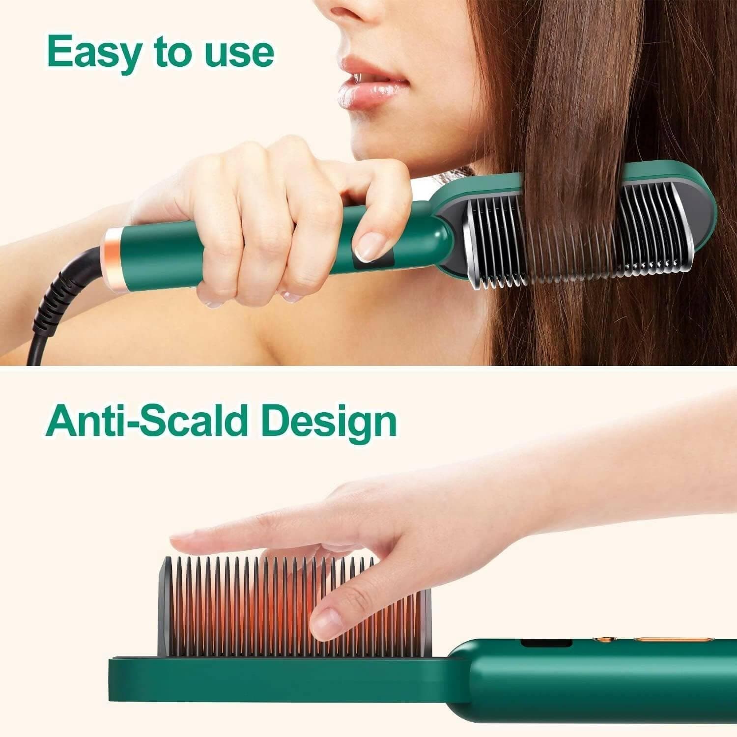 Professional Hair Straightener Comb - HalfPe