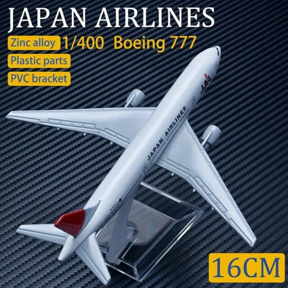 GN Metal Aviation Replica 16cm Japan Airlines Boeing 777 Alloy Simulation Aircraft Model - HalfPe