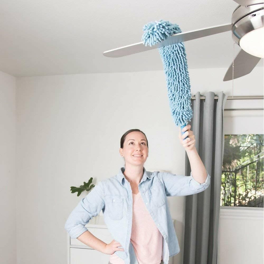 Foldable Microfiber Fan Cleaning Duster (MULTICOLOUR) - HalfPe