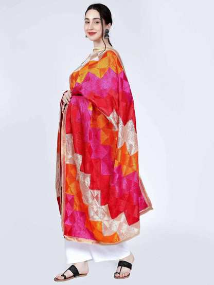 Phulkari Bagh Dupatta (Multicoloured) - HalfPe