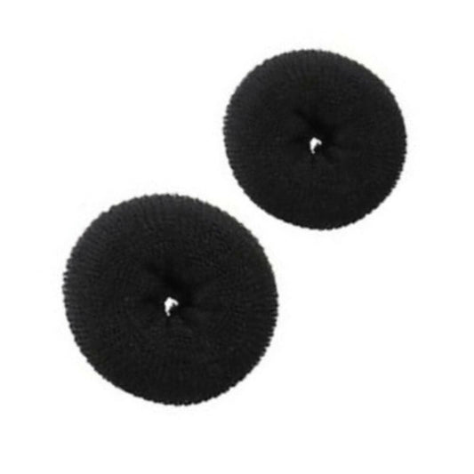 SENECIO Magic Donut Style Nylon Wire Stretchable Ring Bumpit Hair Volumizer Bun Maker (Medium & Large size, pack of 2) - HalfPe