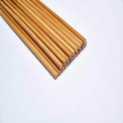 SENECIO Premium Re-Usable Natural Bamboo Chopsticks for Sterilizer & Home Use (10 Pairs) - HalfPe