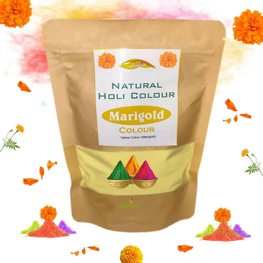 SENECIO Marigold Color Organic 100% Natural Holi Gulaal - HalfPe