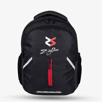 ZaySoo Laptop Backpack With Multiple Pockets Padded Shoulder Straps And Premium Fabric (Black) - HalfPe