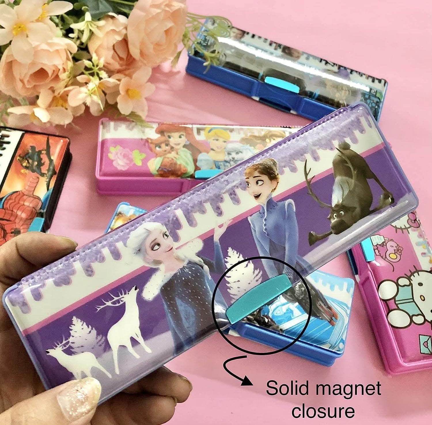 Unicorn mix cartoons stationary box (pack of 4pcs) - halfpeapp