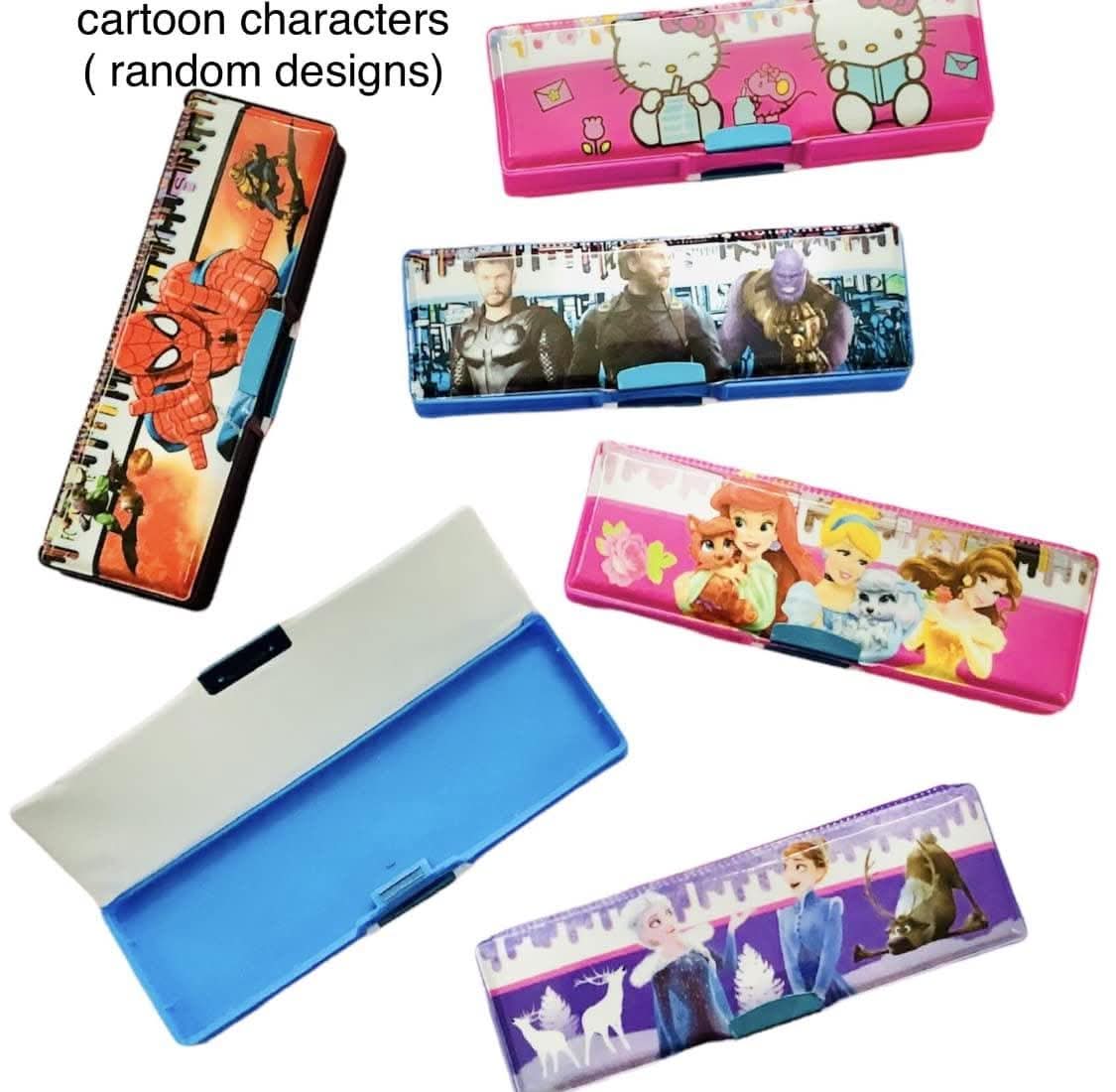 Unicorn mix cartoons stationary box (pack of 4pcs) - halfpeapp