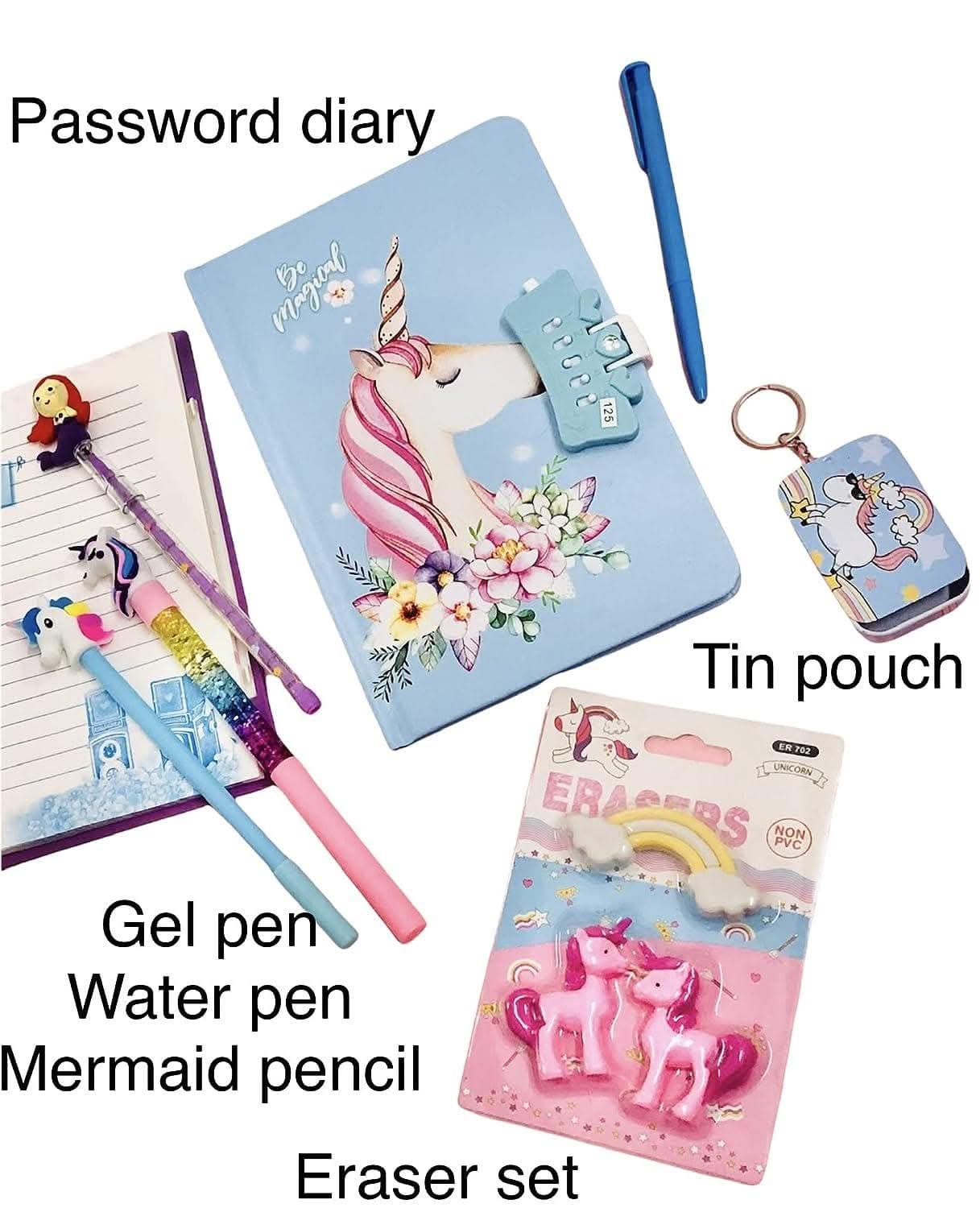 Unicorn password diary for girls secret journal scrapbook - halfpeapp
