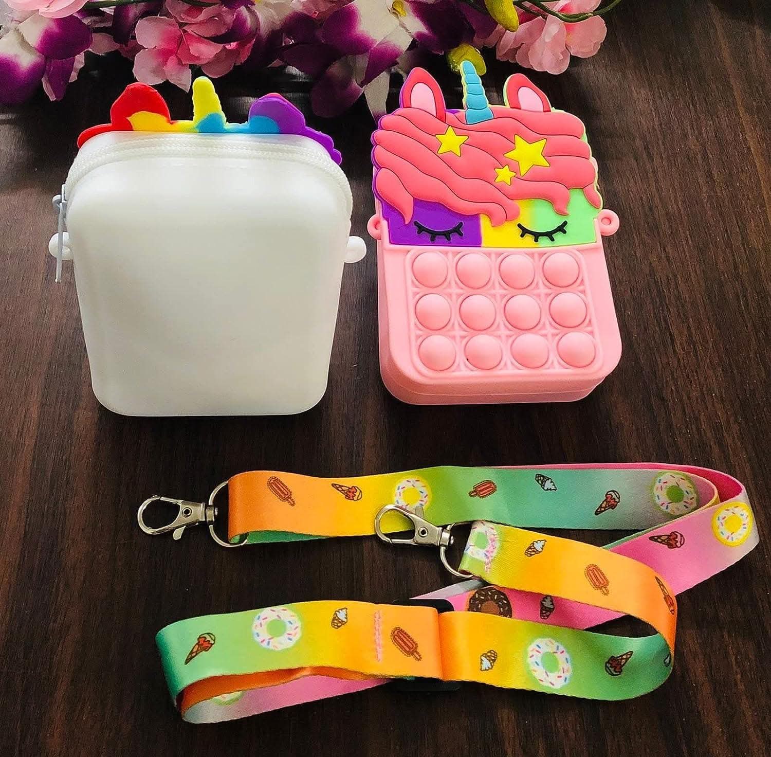 Unicorn pop it sling bag - halfpeapp