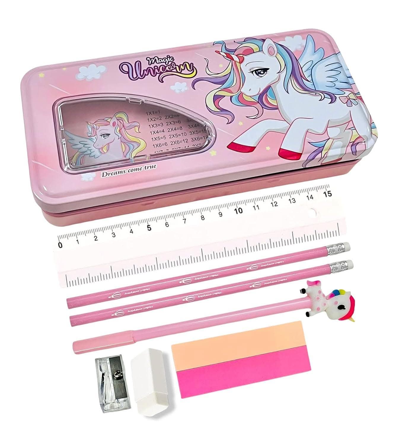Unicorn theme pencil box - halfpeapp