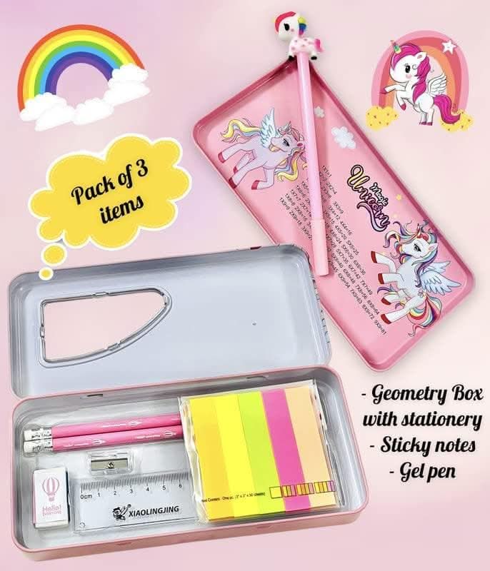 Unicorn theme pencil box - halfpeapp