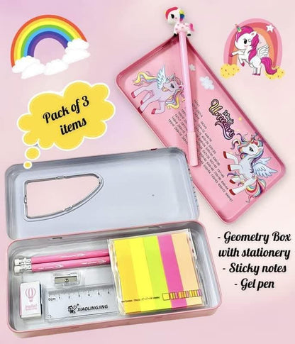 Unicorn theme pencil box - halfpeapp