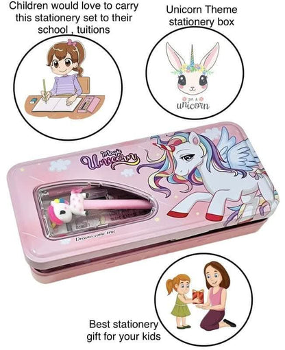 Unicorn theme pencil box - halfpeapp