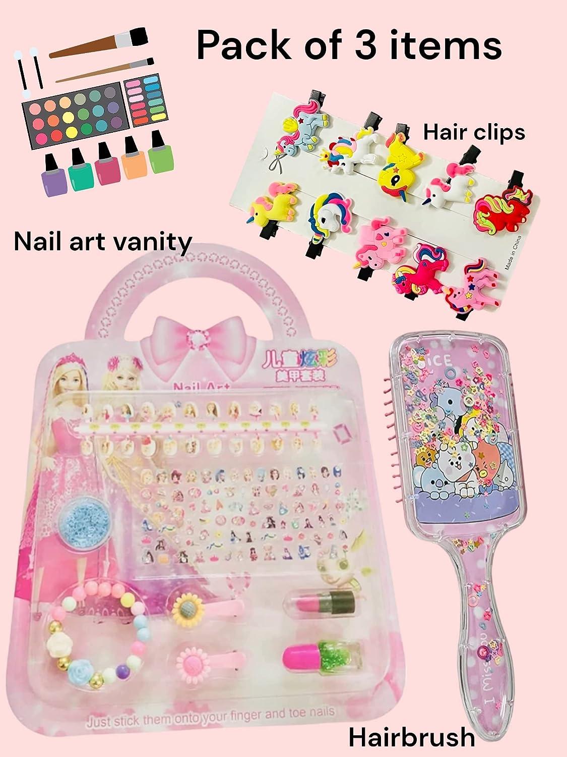 Nail Art kit for Girls Birthday Gift for Girls Little Girls, Kids, Role  Play kitty Party(Cute Nail Designs)- Multicolor – SELLET