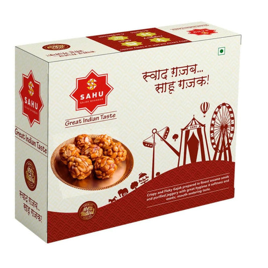 Sahu Gajak Bhandar Peanut Ladoo (500g) - HalfPe