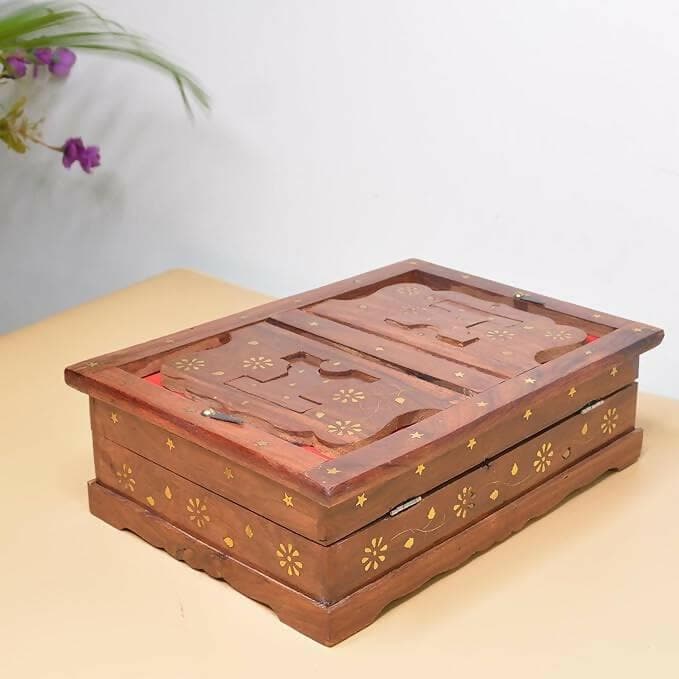 KAAL ENTERPRISES Wooden Rehal Box - HalfPe