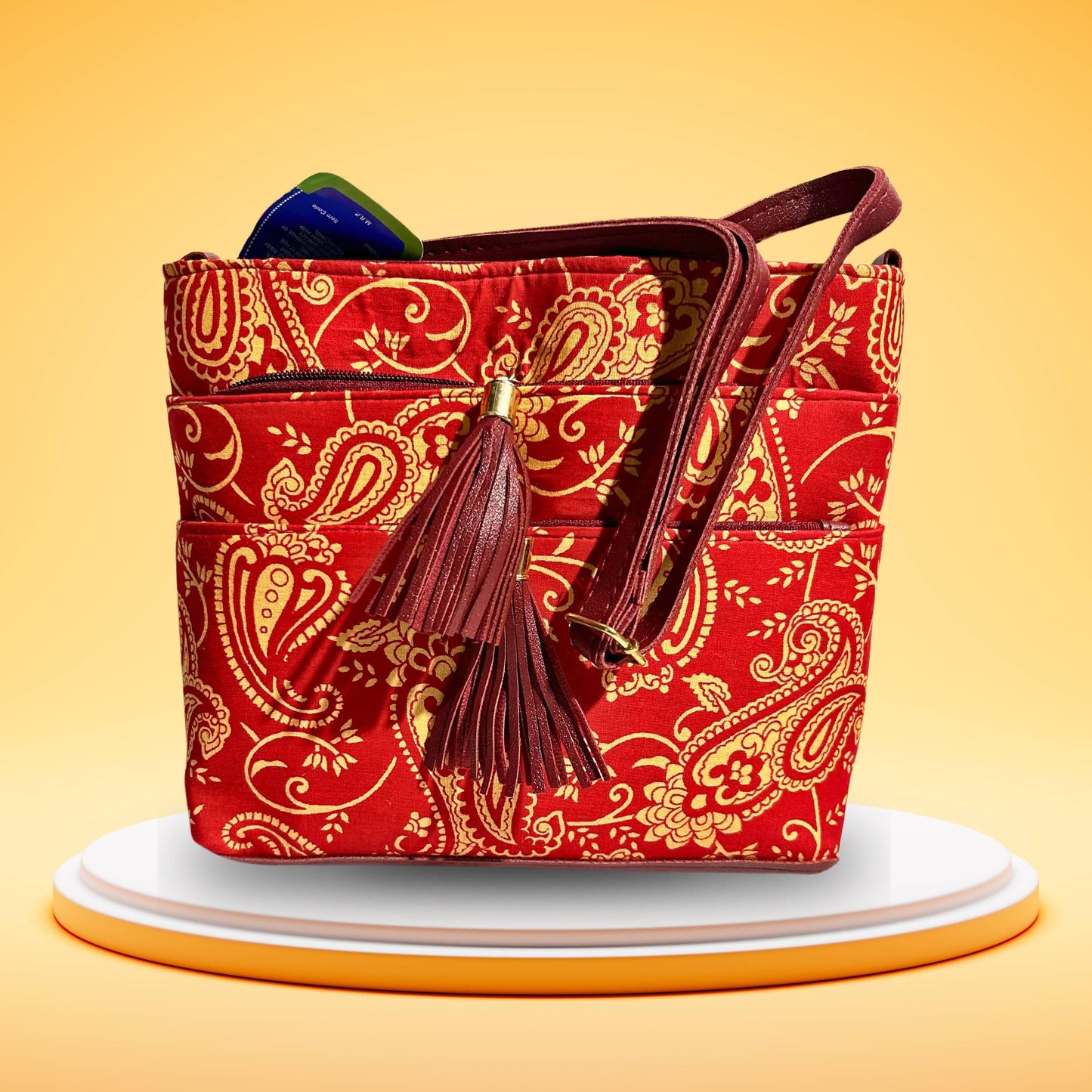 Banarasi Cotton Bag | NATIONAL HANDBAGS - HalfPe