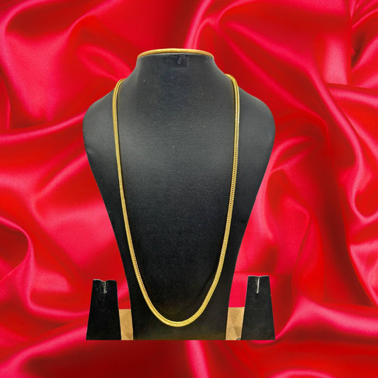 Gold Plated long chain (plain) - HalfPe