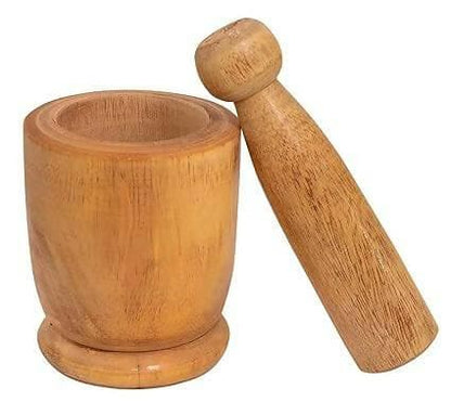 Fancy Mortar & Pestle Sets (wooden) - HalfPe