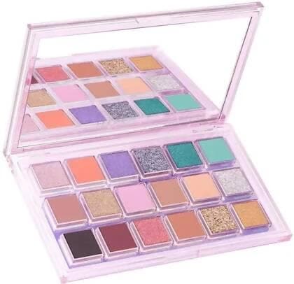 Bingeable High Pigmentation 18 Colors Rose Eye Shadow Palette with 18 Multi colors Eye Shadow Palette (Multicolor) (Pack of 2) - HalfPe