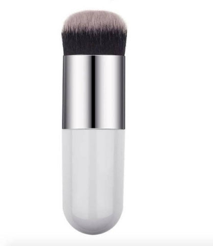 Bingeable Foundation Round Makeup Brush Flat Top for Face - Perfect For Blending Liquid, Cream or Flawless Cosmetics - Buffing, Stippling, Concealer (Pack of 3) - HalfPe