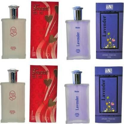 Aone Sweet YA YA and Lavender Perfume 100ml each (pack of 4, 400ml) - HalfPe