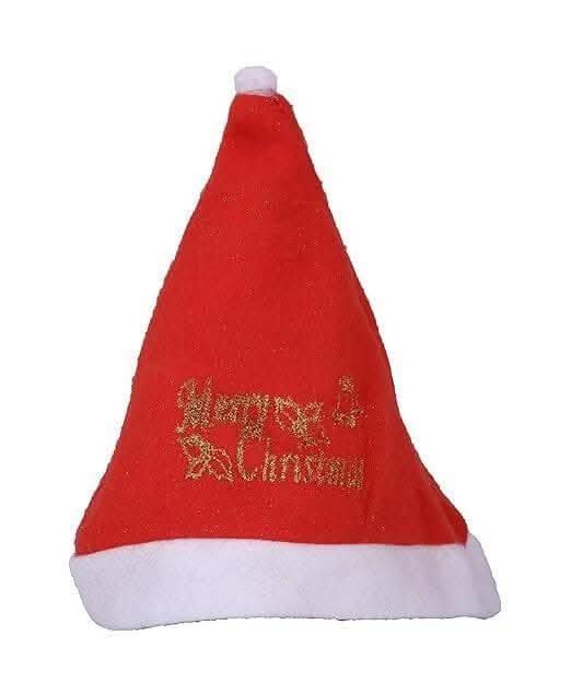 MANTOUSS Christmas Gift-Golden Designer Christmas Chocolate Box/Hamper+ Merry Cristmas Greeting Card+Santa Cap - HalfPe