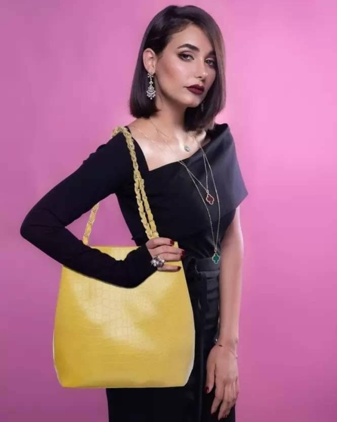 Women Yellow Messenger Bag - HalfPe