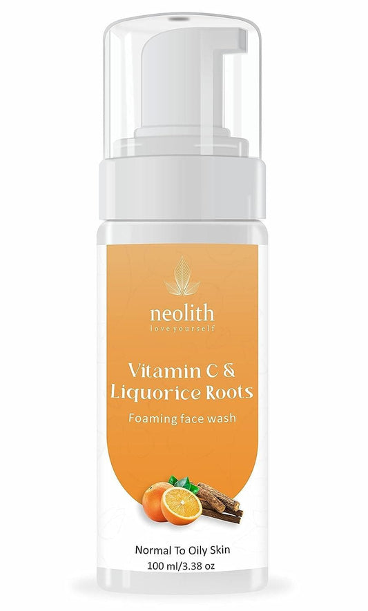 Vitamin C & liquorice foaming face wash (100 ml) | NEOLITH - halfpeapp