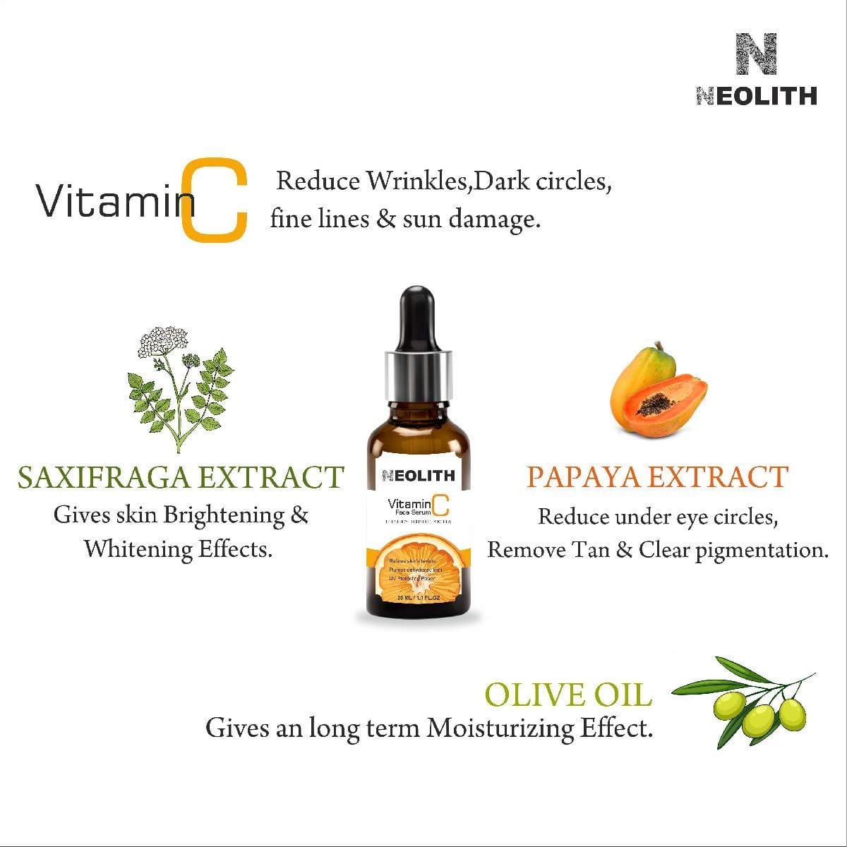 Vitamin C Face Serum (30ML) | NEOLITH - halfpeapp