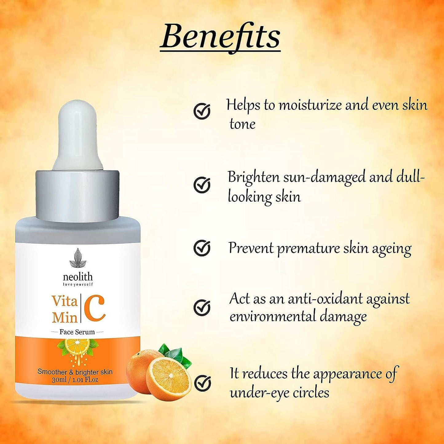 Vitamin C face serum | NEOLITH - halfpeapp