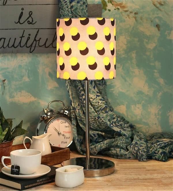 Yellow Polka Lamp - HalfPe