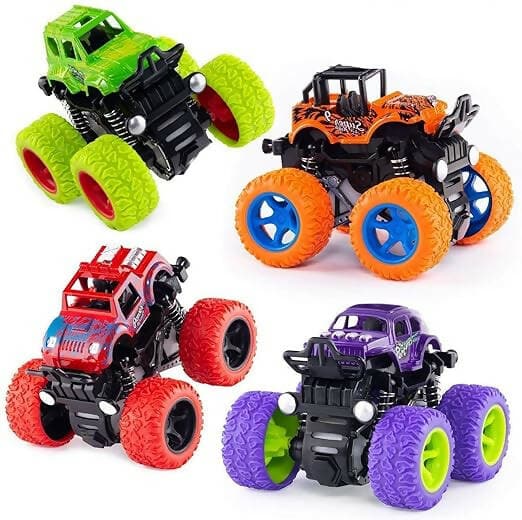 Monster Truck Toys for Kids Push & Go Toys 4wd Monster Truck Combo set (Single piece) - HalfPe