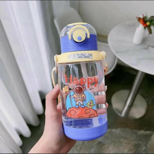 happy astro sipper water-bottle for toddlers (550ml - Blue) - HalfPe