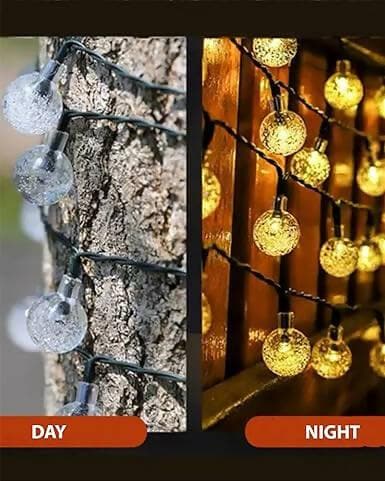 Crystal bubble shaped ball LED string light (14 lightS) - HalfPe