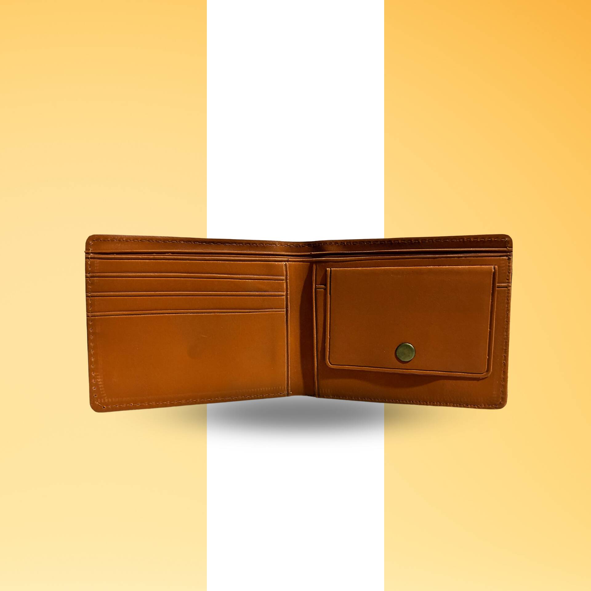 Men Brown Artificial Leather Wallet - HalfPe