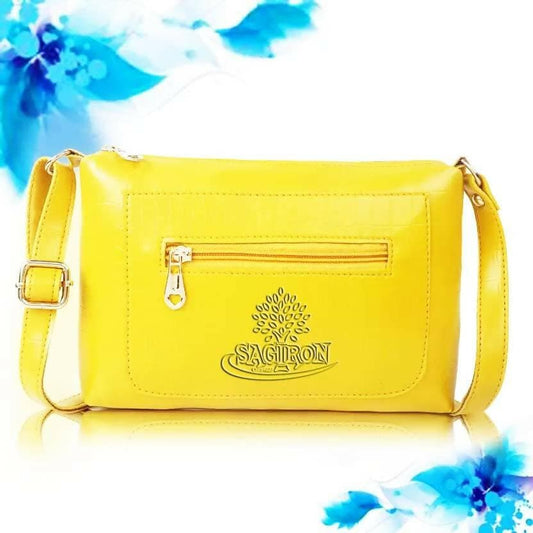 SAGIRON Yellow Women Sling Bag - HalfPe