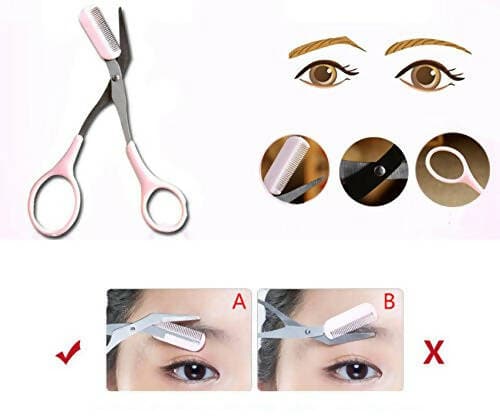 SENECIO Mini Brow Class Cutting Scissors With Comb Set - HalfPe