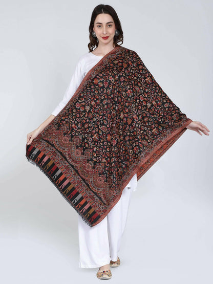 Multiweave Stole(Black Brown) - HalfPe