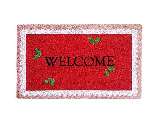 Welcome design rubber door mat(Multi Color) - HalfPe