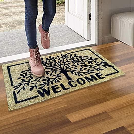 Rubber door mat with Welcome design - HalfPe