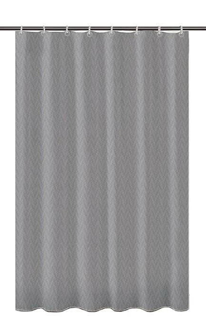 LUSHOMES Chevron Print Shower Curtain - HalfPe