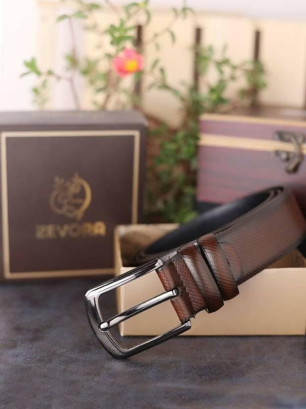 Casual Brown Genuine Leather Belt - HalfPe