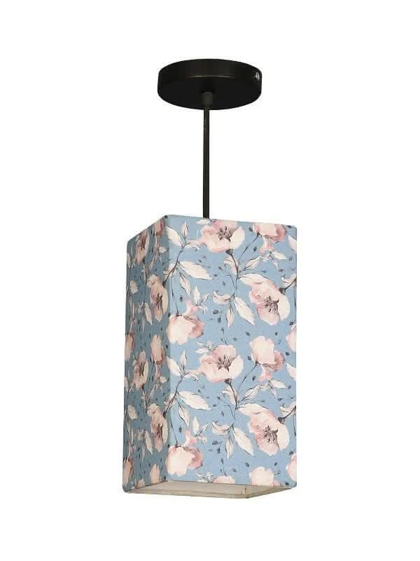 Turquoise Floral Hanging Shade - HalfPe