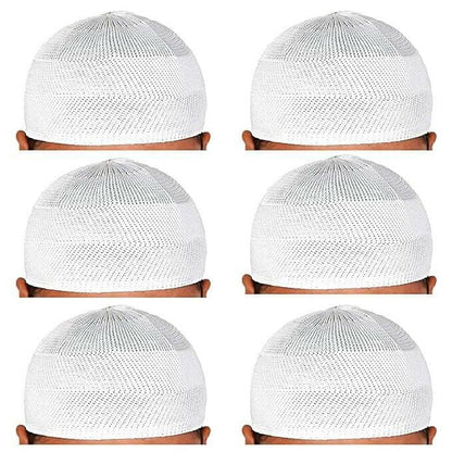 santarms Islamic Prayer Kufi Muslim Cap for Men (6 Cap) - HalfPe