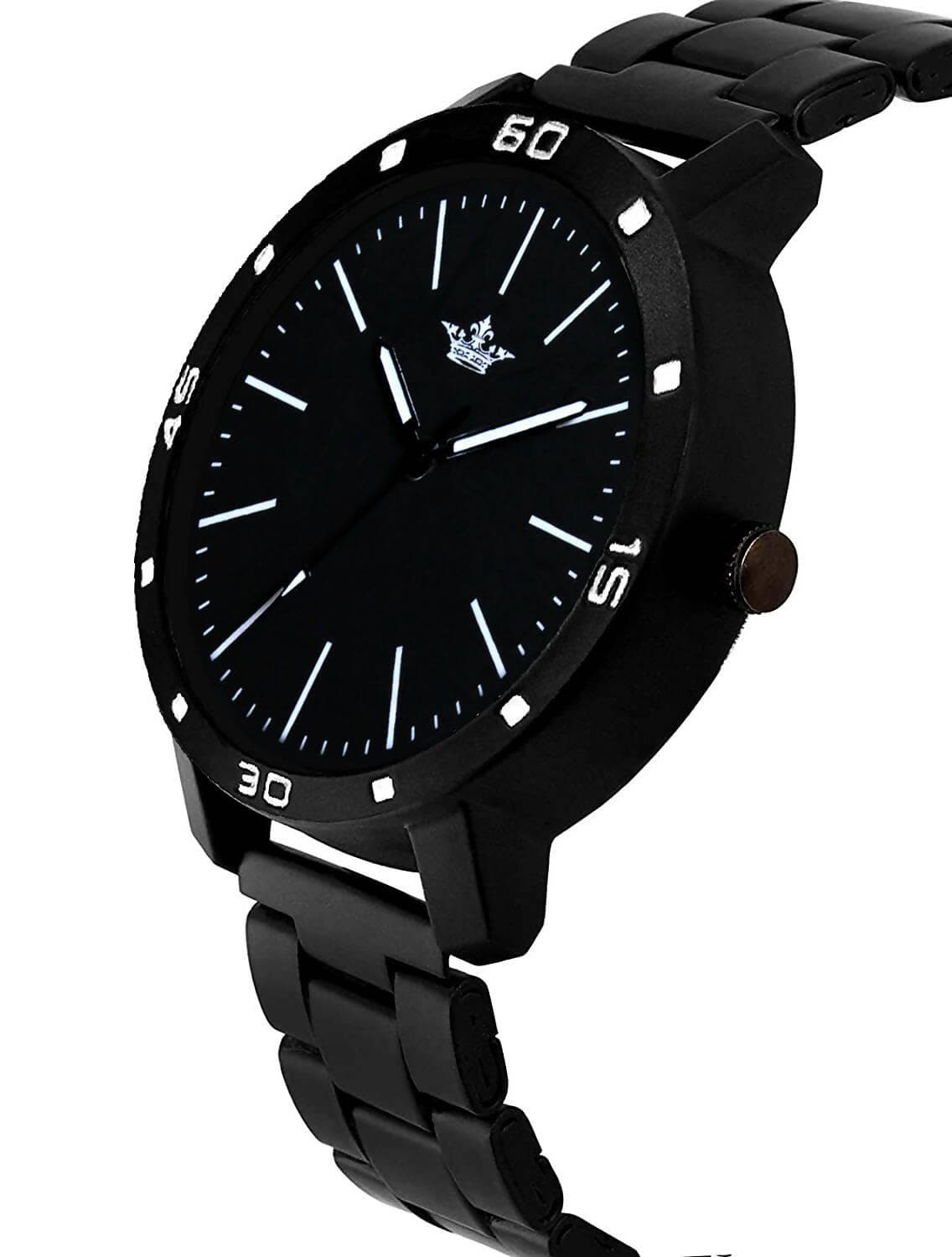 LOREM Black Dark Edition Analog Watch For Men LR112 - HalfPe