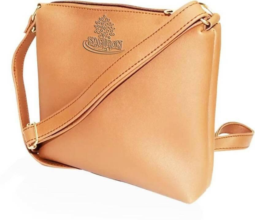 Tan Girls Sling Bag - HalfPe