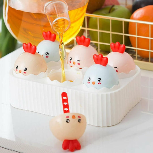 A cute chic chicken 6pc Ice Candy Mold/Popsicle maker. - HalfPe