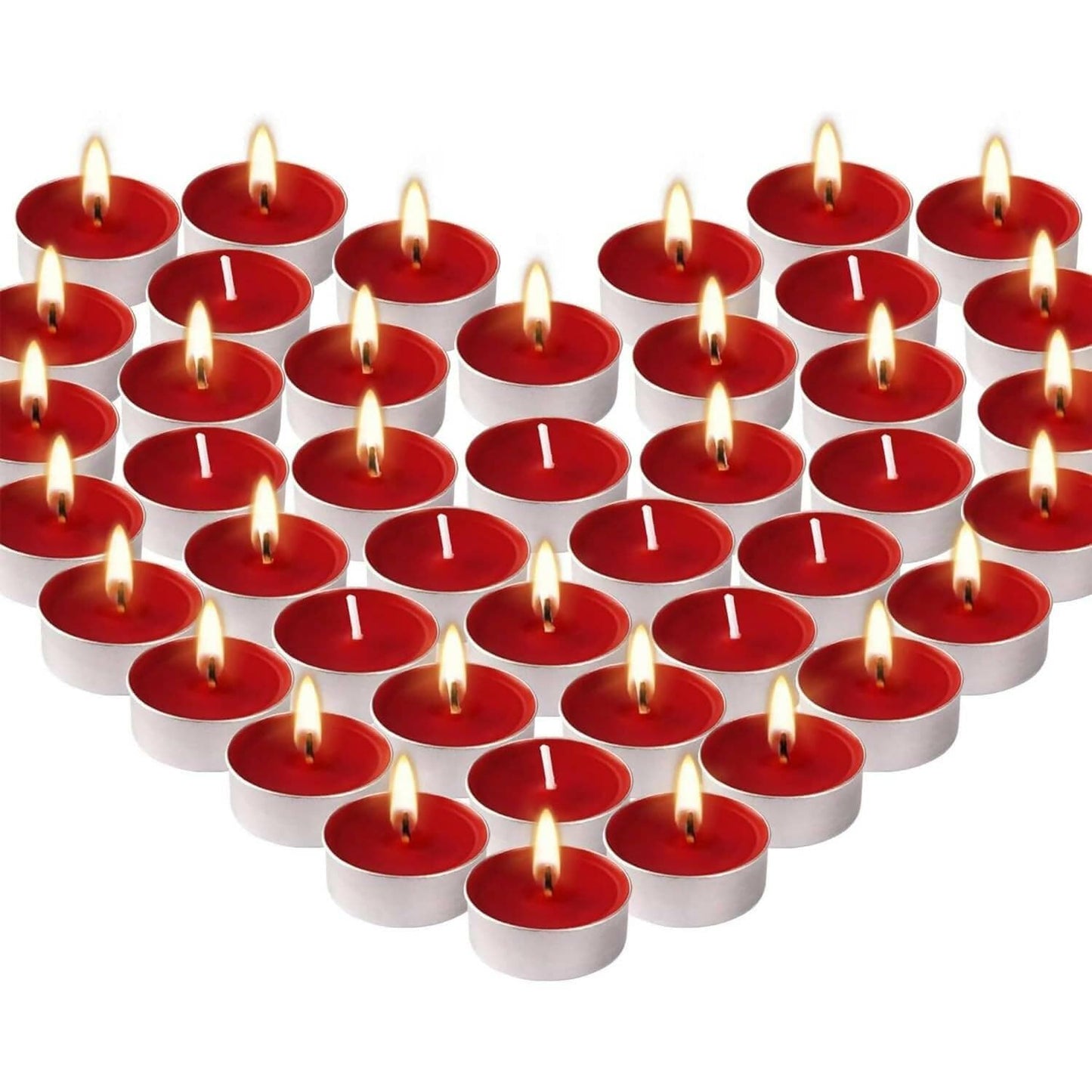 UDHWANI by Kakkumal Govindram Wax Red Tealight Candles, Plain Tea Lights Candles (Pack of 50) RED ROSE - HalfPe